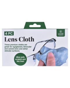 LIVING TODAY 4pc Lens Polishing Cloth