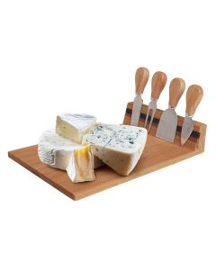 Bamboo Cheese Board and Knife Set