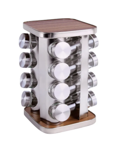 Clevinger 16pc rotary spice rack