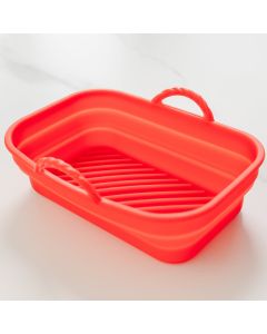 Collapsible Silicone Air Fryer Oven Microwave Liner Rectangle