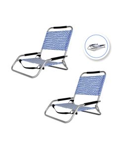 2pc Lazy Dayz Foldable Beach Chair - Makena