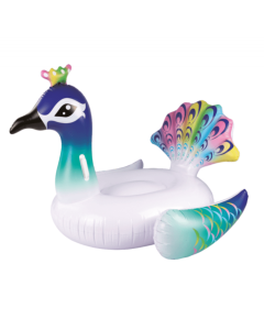 Lazy Dayz Inflatable Peacock Ride-on Float 135cm