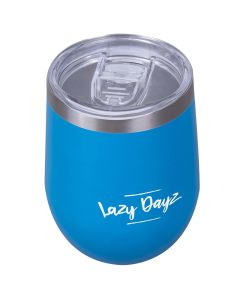 Lazy Dayz Stemless Wine Cup 350ml - Blue