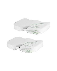 2 x Bamboo Memory Foam Pressure Relief Seat Cushion