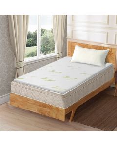 4cm Memory Foam Mattress Protector with Bamboo Cover - Single