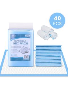 40pk Adult Disposable Bed Underpads 60 x 90cm