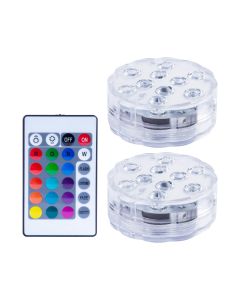 Lazy Dayz 13 Colors LED Remote Pool Light 2 Pack