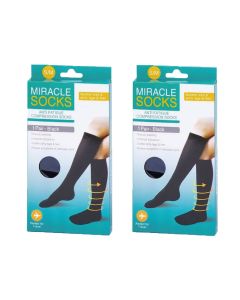 2x Miracle Compression Socks - Large/XL