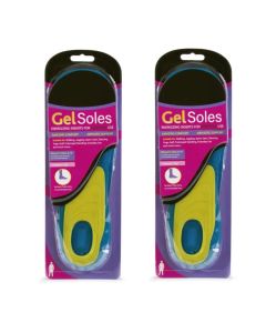 2Pairs of Orthotic Support Female Gel Insoles Size 6-10