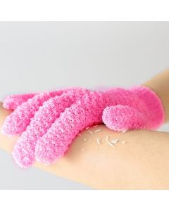 LIVING TODAY Exfoliating Gloves Pink