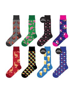 Colorful Socks - 8 Pairs Funny Colorful Dress Socks one Size 5-13 Men Socks Women Socks