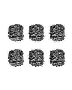 STAINLESS STEEL SCOURERS 6 PACK