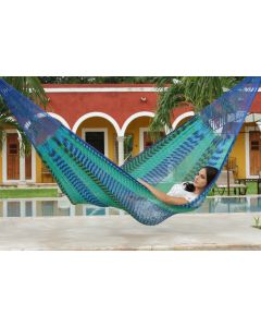 Outdoor undercover cotton Mayan Legacy hammock Family size Caribe