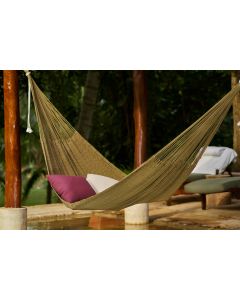 Outdoor undercover cotton Mayan Legacy hammock King size Cedar