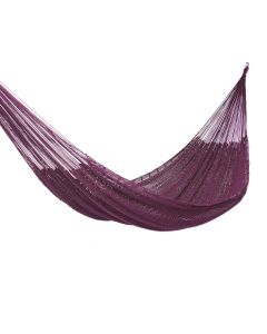 Outdoor undercover cotton Mayan Legacy hammock King size Maroon