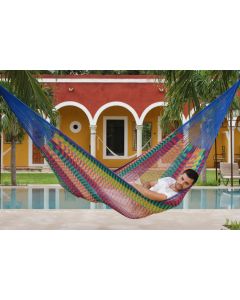 Outdoor undercover cotton Mayan Legacy hammock King size Mexicana