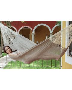 Mayan Legacy Queen Size Outdoor Cotton Dream Sands Hammock in Jardin Colour