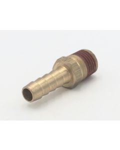 Parker brass 5/16" hose barb to 1/4" male pipe connector fitting