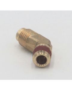 Parker brass 45 degree elbow 1/4" flare to 1/8" flare union fitting