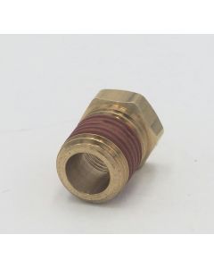 Parker brass 1/4" female to male 1/8" bushing coupling fitting