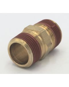 Parker brass 3/4" male to male npt hex nipple fitting