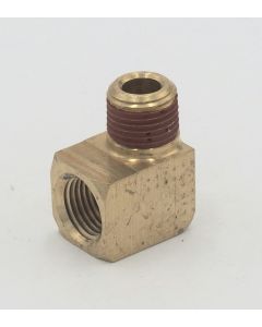 Brass parker 90 degree extruded elbow 1/8" female to 1/8" male pipe