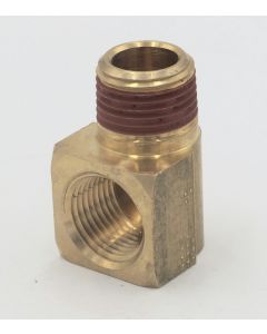 PARKER HANIFIN BRAND Brass 90 degree extruded elbow 3/8" female to male pipe fitting. VS2202P-6-6