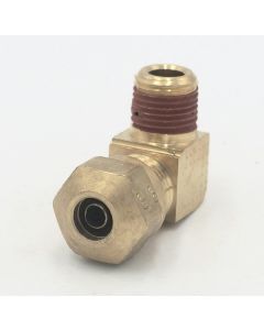 Parker brass 90 degree male 1/4" elbow to 1/8" tube npt fitting