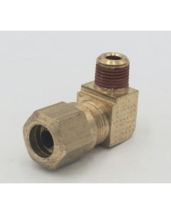 Parker brass 90 degree male 3/8 elbow to 1/8" tube npt fitting