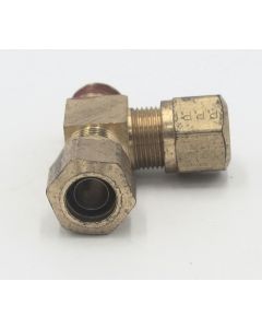 Parker brass male 1/2 tube to male 3/8" pipe run tee fitting