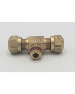 Parker brass male 1/4 tube to 1/8 pipe branch tee fitting