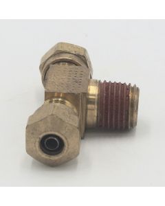 Parker brass male 1/4 tube to 1/4 pipe branch tee fitting