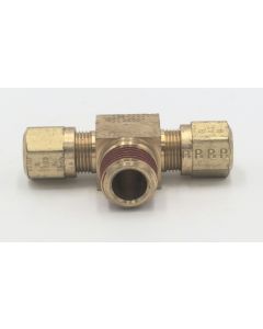 Parker brass male 3/8 tube to 1/2" pipe branch tee fitting