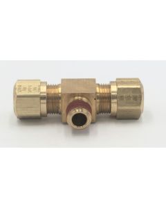 PARKER HANNIFIN BRAND brass male 3/8 tube to 3/8" pipe branch tee fitting. Part No 272NTA-6-6