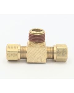 Parker brass male 1/2 tube to 1/2" pipe branch tee fitting