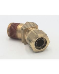 Parker brass 45 degree elbow 5/8 tube to male 1/2" pipe npt fitting