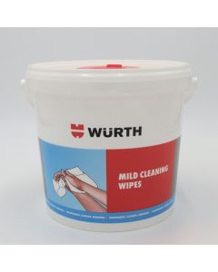 WURTH BRAND Industrial mild cleaning wipes in handy dispensing bucket (150)