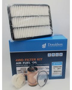 DONALDSON BRAND Liquid filter kit to suit Toyota Landcruiser 70 series model J70 with 4.5L V8 diesel. Part No X902750