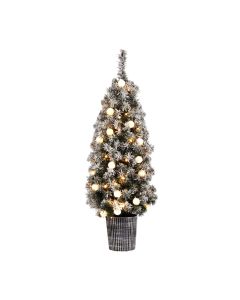 Jingle Jollys Christmas Tree 1.2M Potted Snowy Xmas Tree