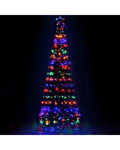 Jingle Jollys Solar Christmas Tree 3.6M 400 LED Xmas Tree Decor 8 Light Modes