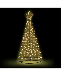 Jingle Jollys Solar Christmas Tree 2.1M Xmas Tree Decorations 8 Light Modes