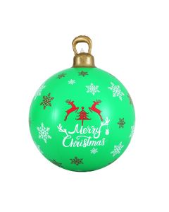 Jingle Jollys Christmas Inflatable Ball Bauble 60cm Outdoor Decoration Green