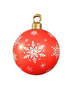 Jingle Jollys Christmas Inflatable Ball Bauble 60cm Outdoor Decoration Red