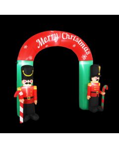 Jingle Jollys Christmas Inflatable Archwary Nutcracker 3M Illuminated Decorations