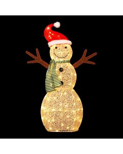 Jingle Jollys Christmas Lights 97cm Snowman 80 LED Decorations