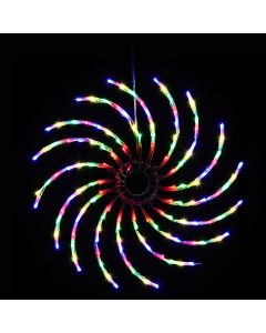 Jingle Jollys Christmas Lights 50cm Spin 128 LED Decorations