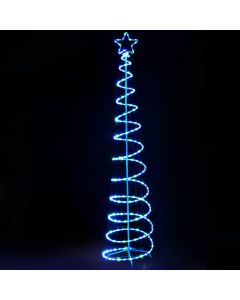 Jingle Jollys Solar Christmas Tree 2.4m Motif Lights 8 Modes Multi Colour