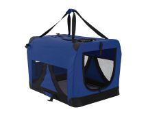 Portable Soft Dog Cage Crate Carrier XL BLUE