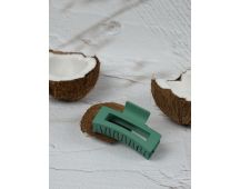 Claw Clip - Elongated Rectangle - Pine Green