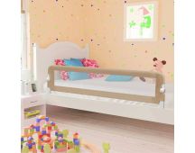 vidaXL Toddler Safety Bed Rail Taupe 180x42 cm Polyester